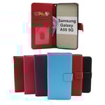 New Standcase Wallet Samsung Galaxy A55 5G (SM-A556B) Röd
