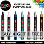 Uni Posca Pc-5m Paint Marker Pens Fabric Glass Metal Pen - Buy 4, Pay For 3