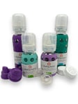 LifeFactory Glass Baby Bottle Starter Set - 4X Bottles and accessories.