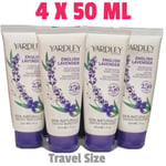 Yardley London English Lavender Nourishing Hand Cream , 4 Pack 50ml, Travel Size