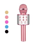 Vailge Microphones for Kids Wireless Microphone, Portable (Rose Pink)