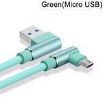 Charger Cable Micro Usb/type-c Data Sync Green Usb