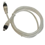 Replacement Firewire Cable 4-4 pin IEEE 1394 for JVC GR GY GZ Series Camcorders