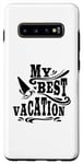 Galaxy S10+ My Best Vacation Adventure Travel Beach Surf Case