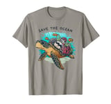 Save The Ocean Sea Turtle Coral Reef Environmental Gift T-Shirt