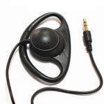 Stereo Jack Écouteur en forme de D avec crochet, écouteur simple face, écouteur 3.5mm, système de guide touristique, récepteur, tablette, ordinateur portable, PC ""Nipseyteko