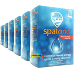6x Spatone Natural Daily Iron Rich Water Shots Food Supplement 28 Sachets