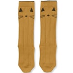 Liewood Sofia knee socks 2pk – cat mustard - 22-24