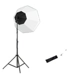 Fotograferings Softbox Kit, Portabel Åttasidig Softbox, 70W LED Ljusstyrka Blixtparaply Med 2M Stativ, Studio Tillbehör, SH-RGX-04-06