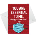 Funny Valentines Day Card For Boyfriend Husband Girlfriend Wife Lockdown Gift