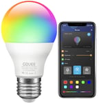Govee LED Light Bulbs, RGBWW Dimmable Colour Changing Bulb with APP, Music Sync, E27 7W 60W Equivalent Bulbs for Home, Living Room, Bedroom