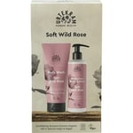 Urtekram Vård Soft Wild Rose Presentset Body Wash 200 ml + Moisturizing Lotion 245 1 Stk.