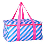 Rice - Cooler Bag Pink and Blue Striped
