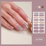 3 ark franska nageldekaler Nail Art Sticker 4 4 4