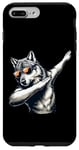 iPhone 7 Plus/8 Plus Funny Dab Gray Wolf Dancing Dabbing Wolf Case