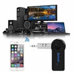 Wireless Bluetooth Aux Audio Stereo Music Car Receiver Adapter With Mic Uk