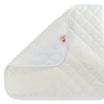PAPATE - Tapis à Langer Nomade en Coton Bio, Matelas a Langer de Voyage, Matelas à Langer Bébé, Matelas à langer pour jeunes enfants Tapis Imperméable, Pliable Imperméable. (Blanc)