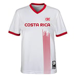 Official 2023 Women's Football World Cup Kids Team Shirt, Costa Rica, White, 7 Years