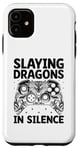 Coque pour iPhone 11 Jeu vidéo Slaying Dragons In Silence