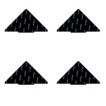 INF Säkra dina mattor: 2 mm svarta halkskydd för mattor (4-pack)