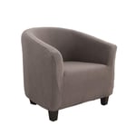 WINS Tub chair covers stretch club chair covers armchair slipcover removable washable covers for tub chairs club chair Light brown