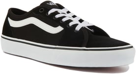 Vans Filmore Decon Mens Lace Up Skate Trainers In Black White UK Size 6 - 12