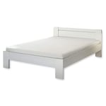 Stella Trading Cannes Lit futon 140 x 200 cm – Chambre Adolescent Minimaliste Double en Blanc