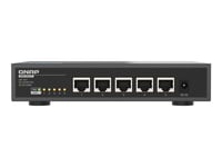 Qnap Qsw-3205-5T - Switch - Ohanterad - 5 X 100/1000/2.5G/5G/10Gbase-T - Skrivbordsmodell