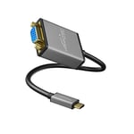 KabelDirekt – Adaptateur USB C sur VGA – 0,15 m – (jusqu'à 1920 x 1200/60 Hz, USB C 3.1 und Thunderbolt 3, pour MacBook Pro 2016/2017, MacBook 12" et Autres appareils) – PRO Series
