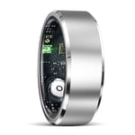 Smart Ring med Hälsoövervakning och träningslägen Strl 8 - Silver R5