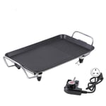 Electric Teppanyaki Table Grill Griddle BBQ Barbecue Hot Plate Smokeless Pan REL