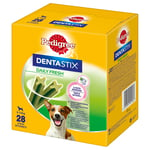 Megapakke! 168 x Pedigree DentaStix Daily/Fresh - Fresh - for små hunder (5-10 kg)