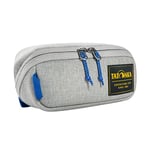 Tatonka Toiletry Bag Square Zip Pouch S (1L) - Hinged Wash Bag with 2 Zip Mesh Pockets PFC/PFAS-Free - 8 x 19 x 7 cm (Grey)
