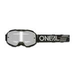 O'Neal Crossbriller B-10 Solid, Sort/Sølv Spejl