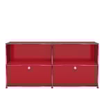 USM - USM Haller 36 sideboard USM Ruby Red - Småbord & sidobord - Fritz Haller,Paul Schärer - Röd - Metall