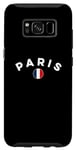 Coque pour Galaxy S8 Maillot de football France Football 2024 Drapeau Coq I Love Paris