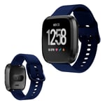 Fitbit Versa silicone watch band - Dark Blue