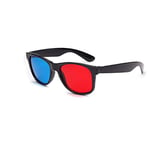 Red Blue Cyan 3D Glasses - Universal 3D Glasses TV Movie Dimensional Anaglyph Video Frame 3D Glasses DVD Game Glass Red And Blue Color - Blue&White