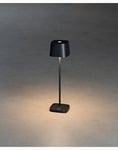 Capri Mini bordlampe usb 2700K/3000K dimbar firkantet svart