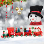 Christmas Xmas Wooden Train Santa Claus Festival Ornament Decor G