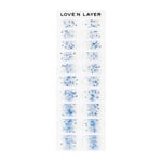 Love'n Layer Funky Sparkle Blue Självhäftande nagellack