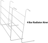 KAV 4 Bar Radiator Airer Indoor Clothes Dryer - Portable Towel Hanging Rail