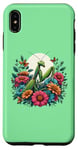 Coque pour iPhone XS Max Mante priante parmi les fleurs
