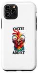Coque pour iPhone 11 Pro Mug Coffee Addict Espresso Lustiges Huhn Motiv Fun