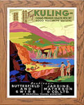 Lumartos, Vintage Poster Kuling China Contemporary Home Decor Wall Art Print, Wood Frame, A4 Size