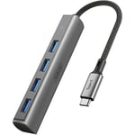 Visit-the-SAILLIN-Store USB C Hub, SAILLIN 4 Port 3.0 Ultra-Slim Data in 1 Multiport Adapter Hub Compatible with MacBook Air, Mac Mini,...