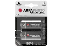 AgfaPhoto Ultra LR14 Baby (C) Batteri Alkaline Mangan 1,5 V 2 st (110-821839)