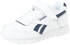 Reebok Boy's Royal Glide Sneaker, Ftwwht Vecnav Ftwwht, 3.5 UK