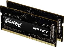 Fury Impact Black 2x16GB DDR4 2666MHZ SODIMM KF426S16IBK2/ 32
