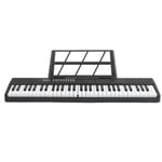 (US Plug)Electric Keyboard Kit 61 Key BT Rechargeable Folding Piano Keyboard TDM